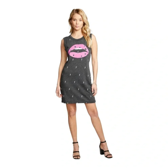CHASER Armhole Tank Dress in Black - Picture 1 of 12